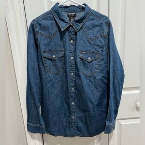 Wrangler Retro denim rodeo shirt
